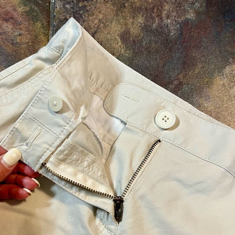 Loft Khaki Julie Cropped Pants 4 - Picture 7 of 8
